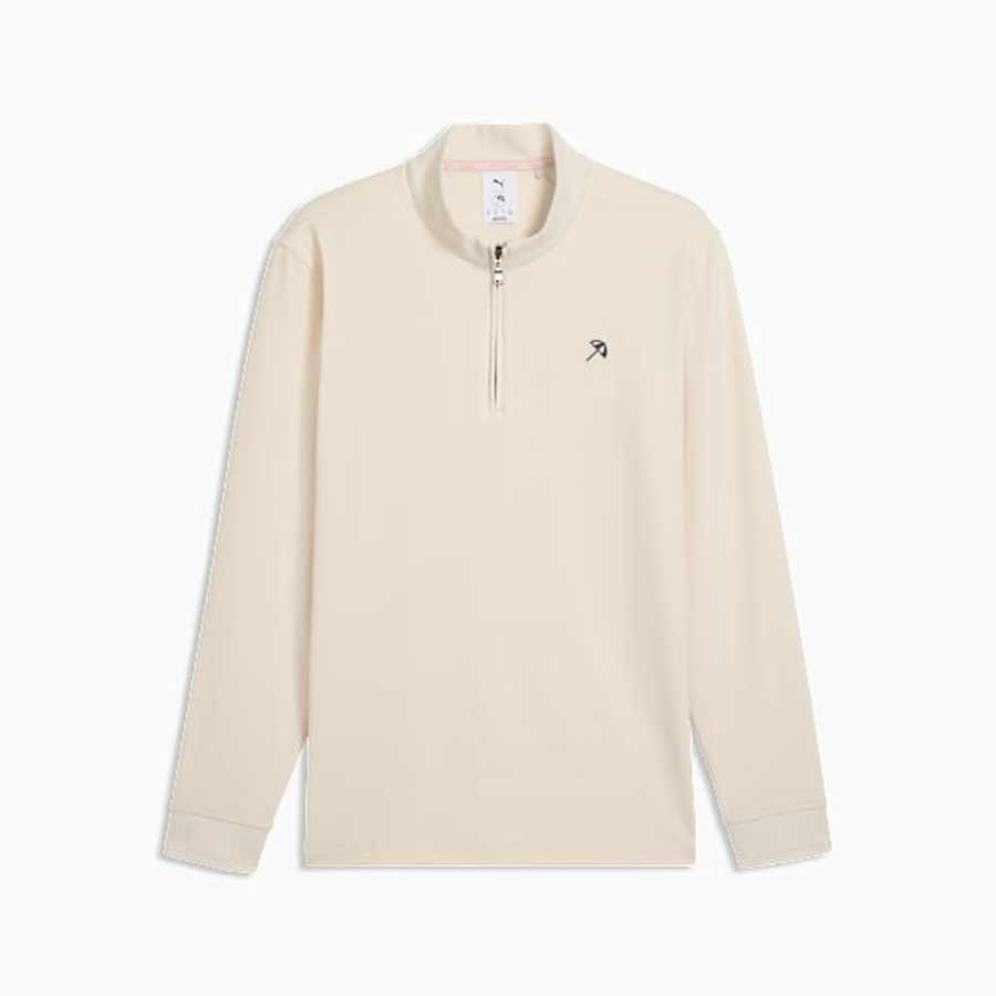 Puma x Arnold Palmer CLOUDSPUN 1/4 Zip Golf Jacket - Alpine Snow