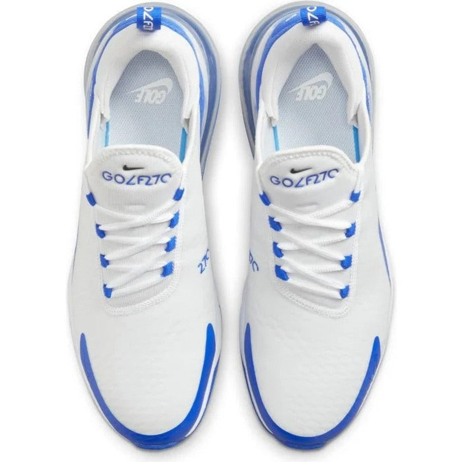 Nike Air Max 270 G Spikeless Golf Shoes - White/Blue