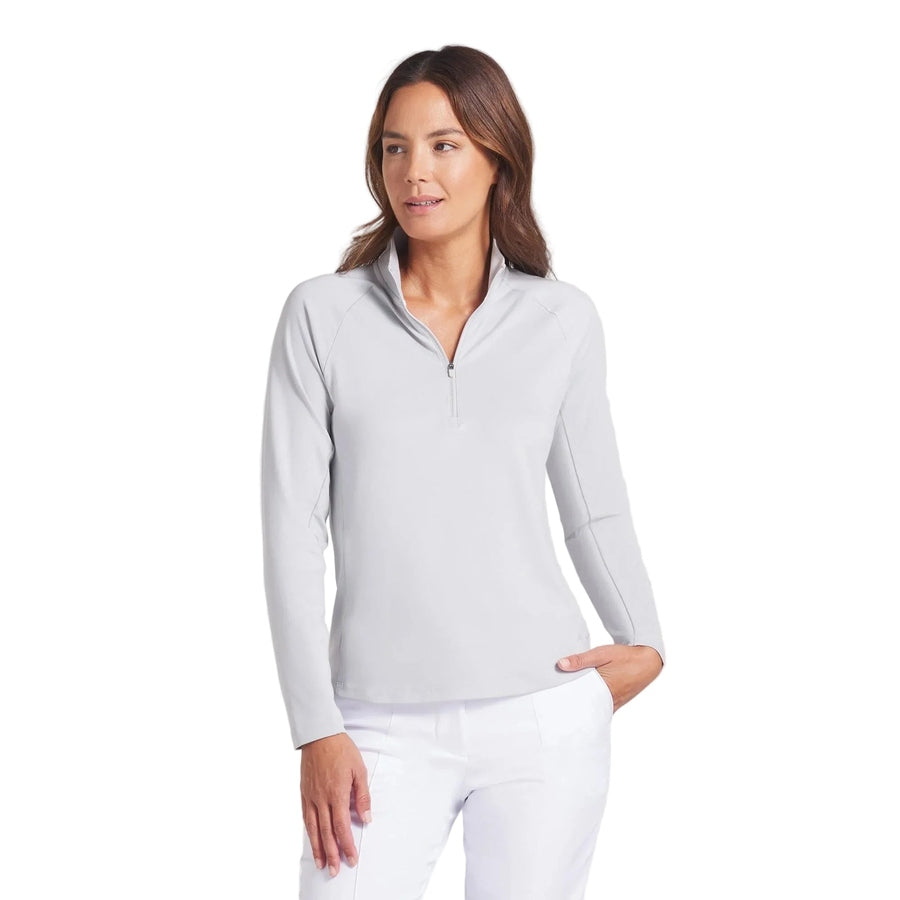 Puma Ladies Pure 2.0 1/4 Zip Ash Gray
