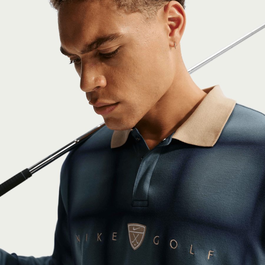 Nike Dri-FIT Fairway Flow Loose Long-Sleeve Golf Polo