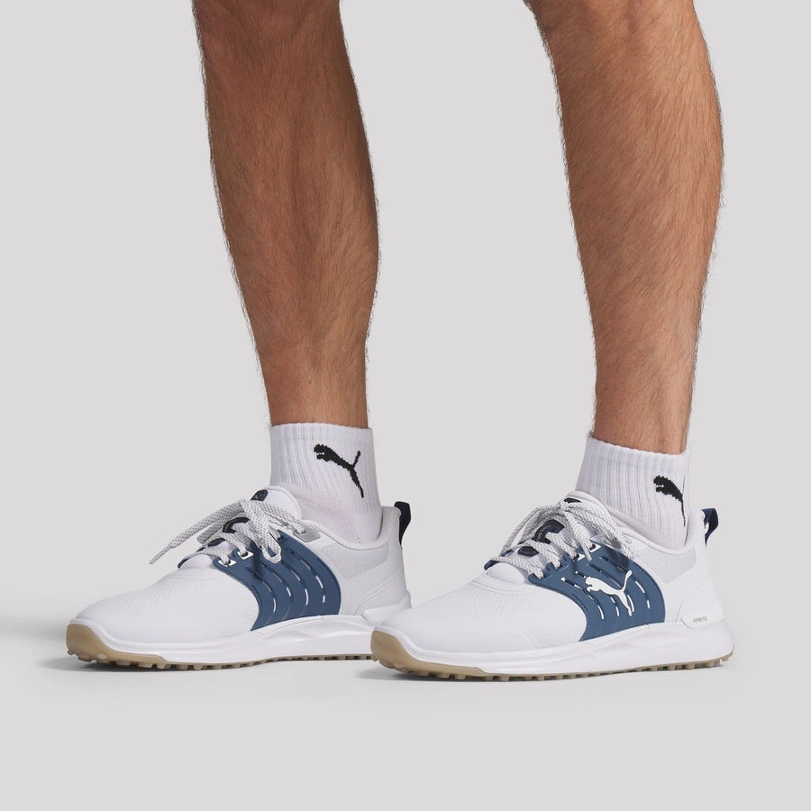 Puma Ignite Elevate 2 Spikeless Golf Shoes - White/Indigo