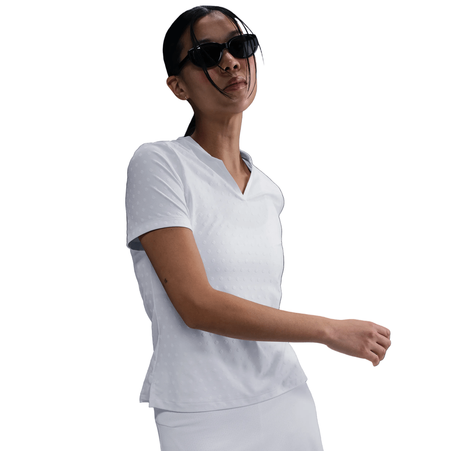 Nike Tour Ladies Dri-FIT Short-Sleeve Blade Jacquard Golf Polo