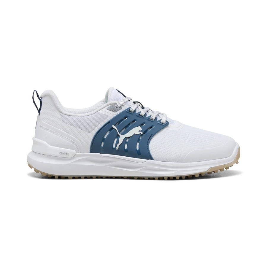 Puma Ignite Elevate 2 Spikeless Golf Shoes - White/Indigo