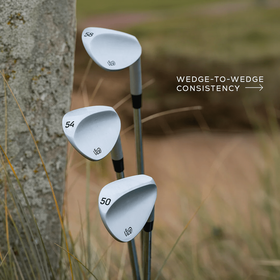 Vice Golf VGW02 wedge noire, shaft en acier - options de personnalisation gratuites