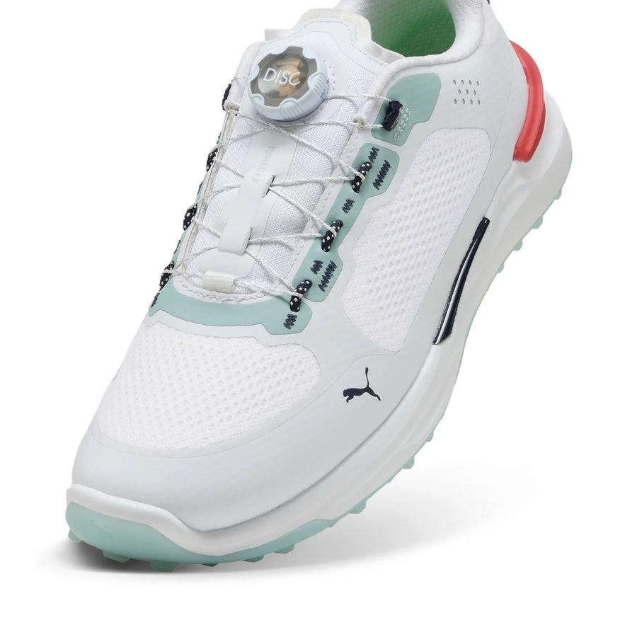 Puma Ignite Elevate 2 Disc Spikeless Golf Shoes - White/Mint