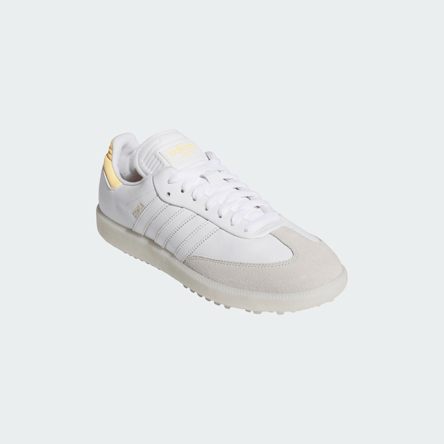 Adidas Samba Spikeless Golf Shoes - White/Orange