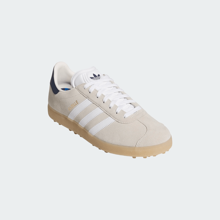 Adidas Gazelle Spikeless Golf Shoes - Beige/White