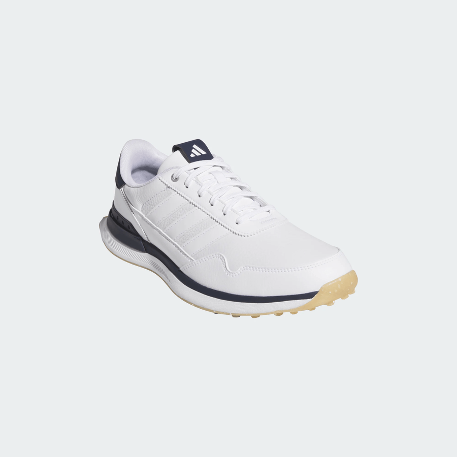Adidas S2G 26 Leather Spikeless Golf Shoes - White/Navy