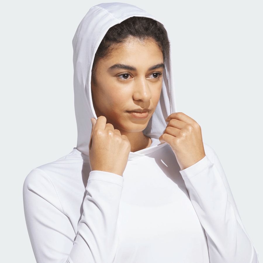 Adidas Ladies Performance Hoodie - White