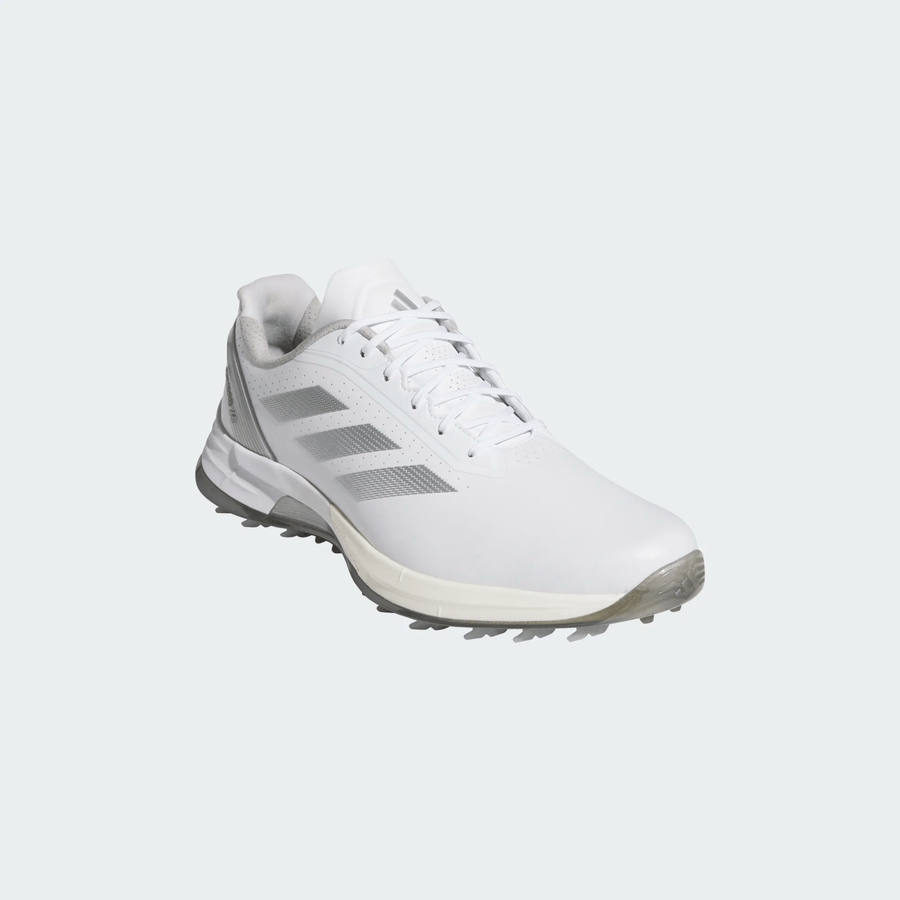 Adidas Adizero ZG Spikeless Golf Shoes - White/Silver