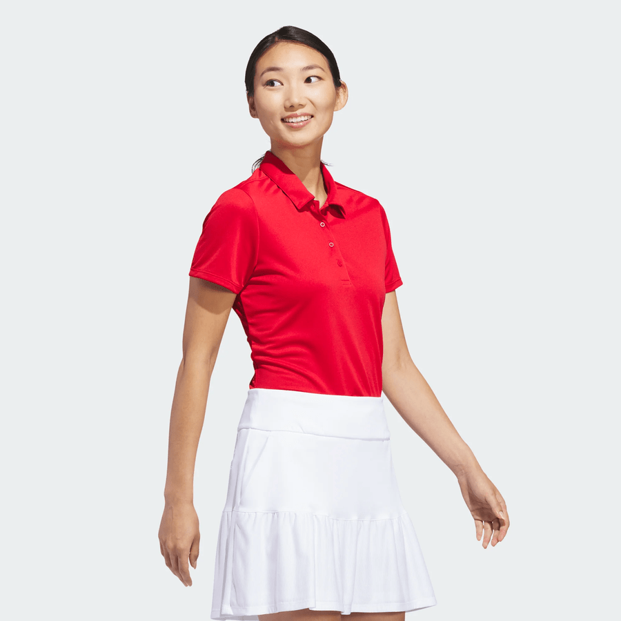 Polo de golf Adidas uni à manches courtes pour femme