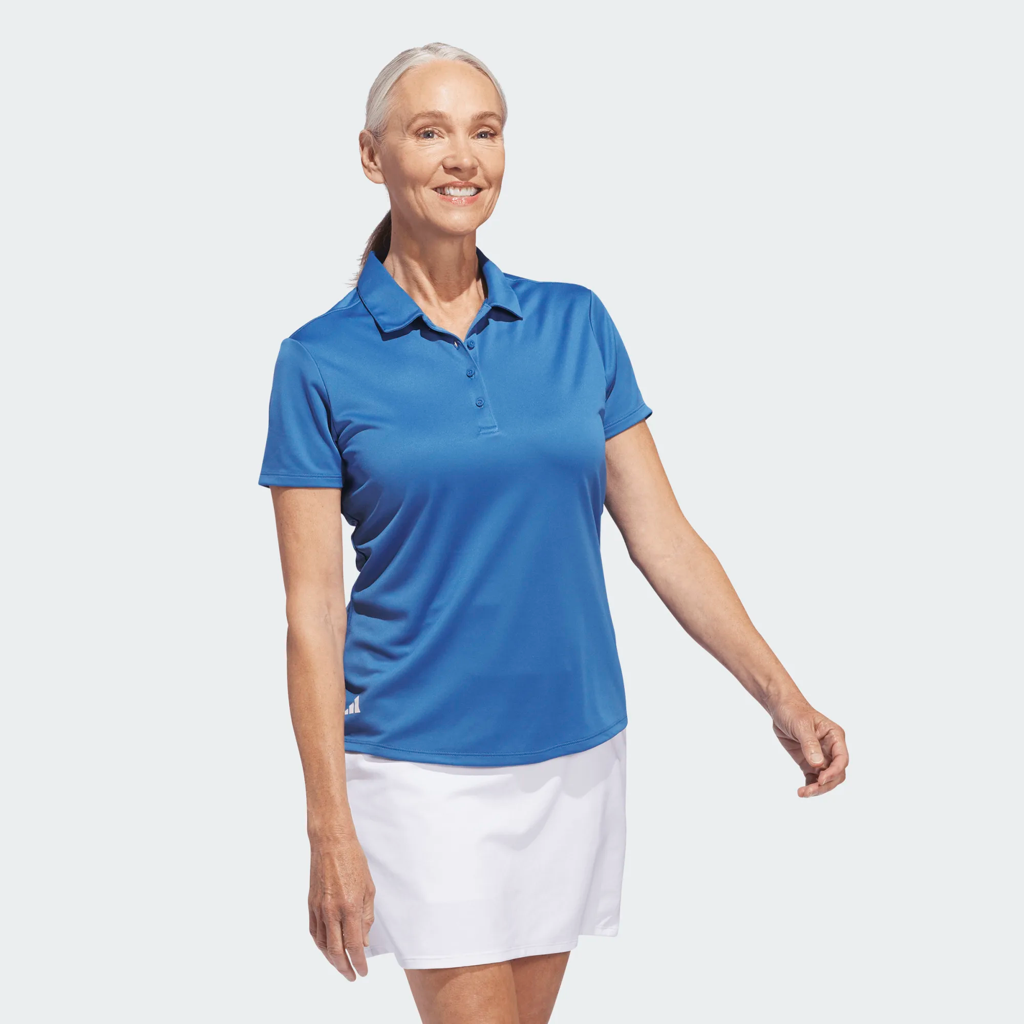 Adidas Ladies Solid Performance Short Sleeve Golf Polo