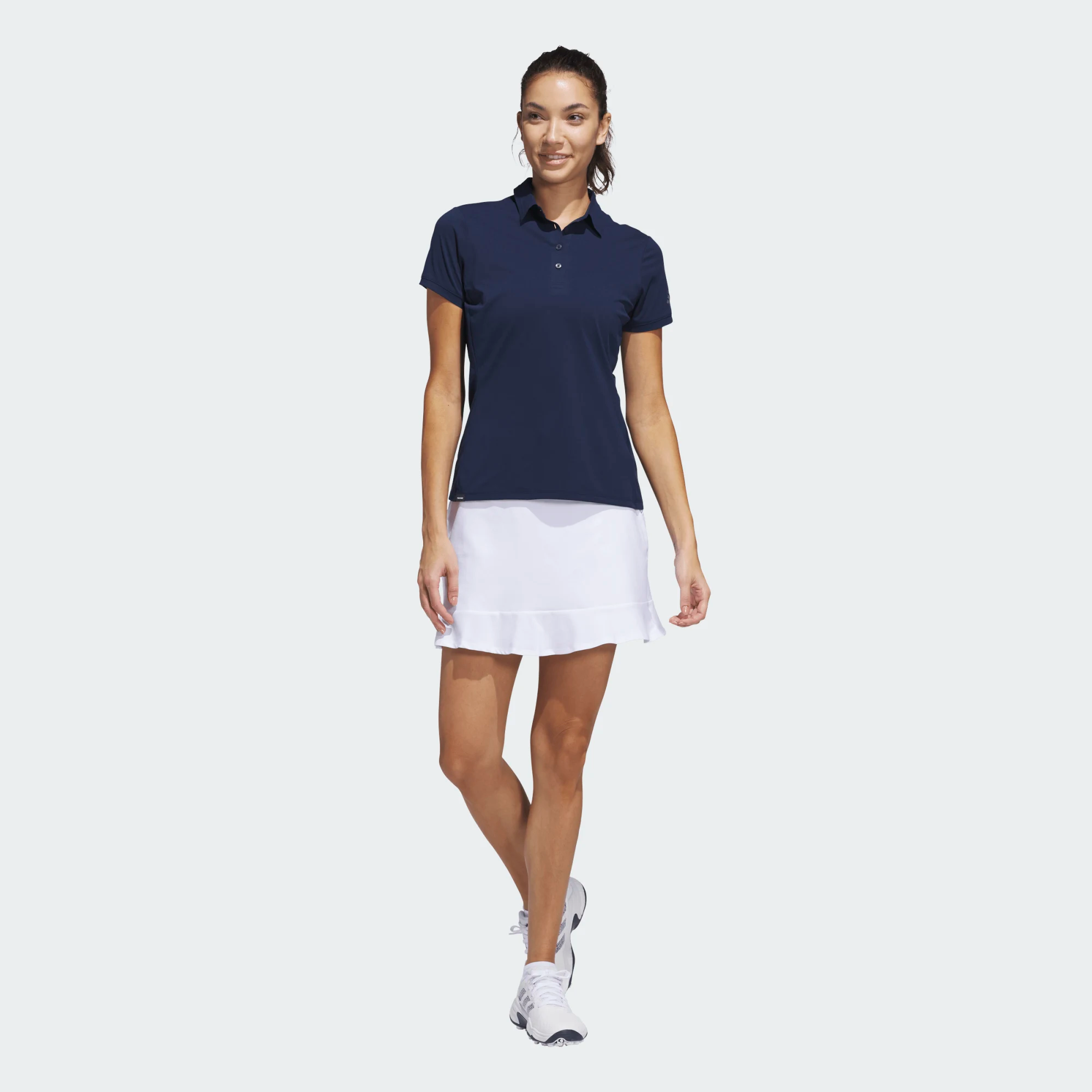 Adidas Ladies Ultimate365 Tour Twistknit Short Sleeve Polo