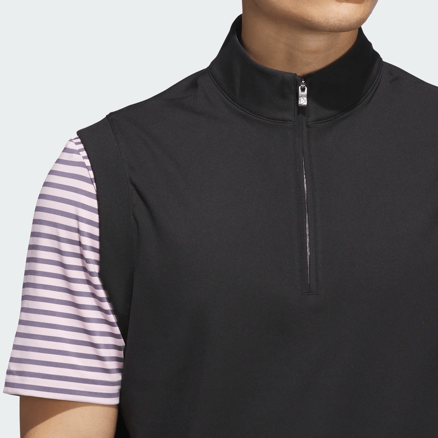 Adidas Ultimate365 Classic Quarter-Zip Golf Vest - Black