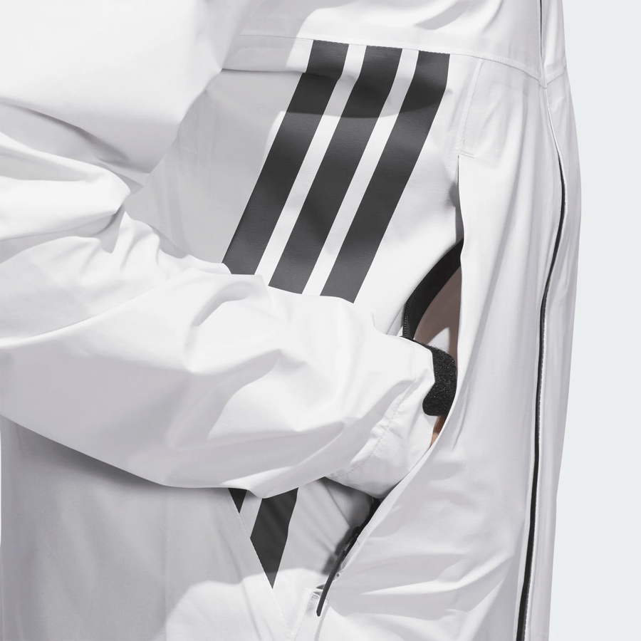 Adidas Climaproof+ Full-Zip Golf Rain Jacket - Grey