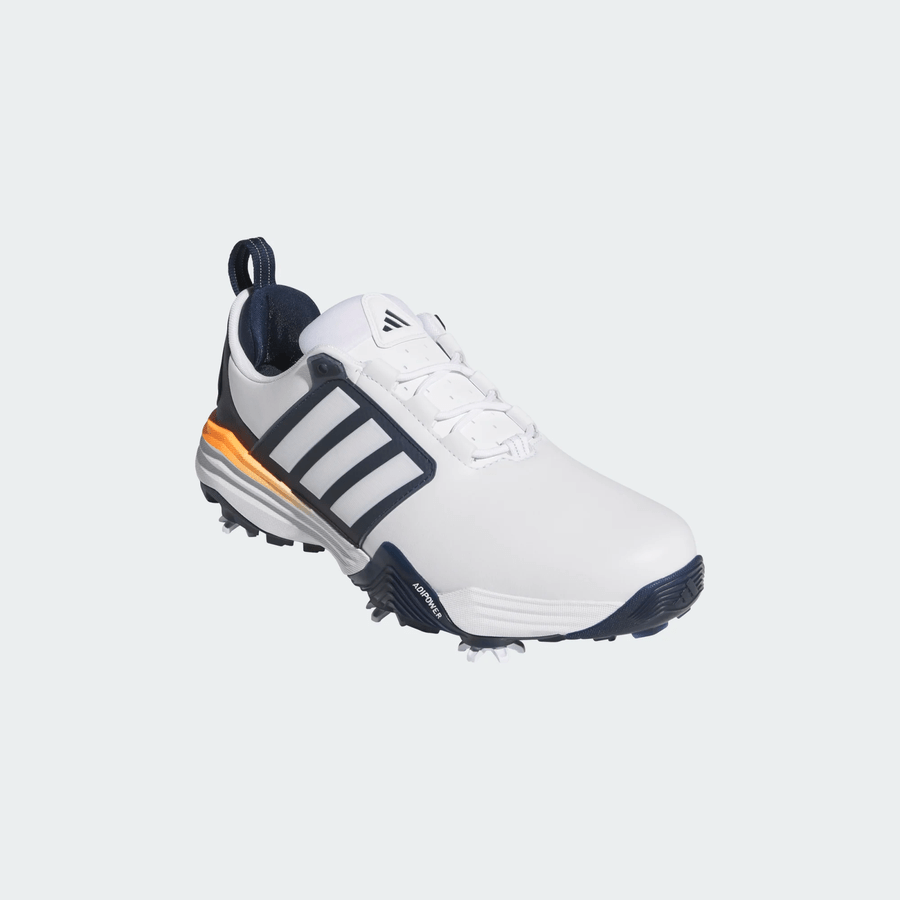 Adidas Adipower 26 Golf Shoes - White/Navy/Orange