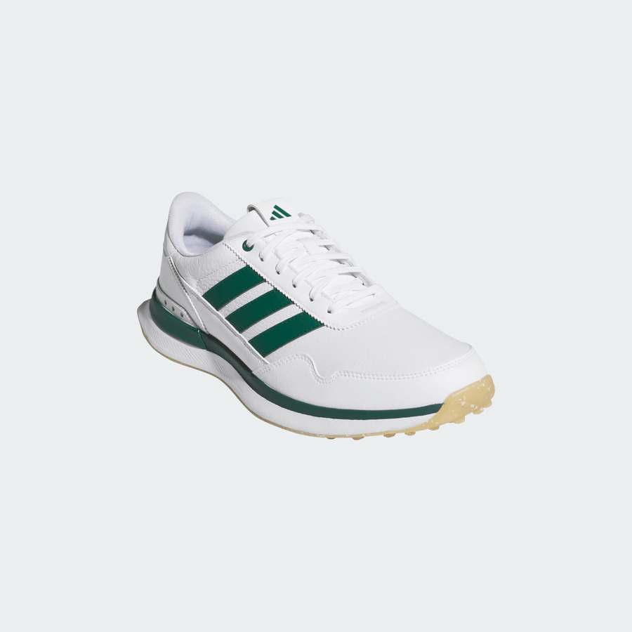 Adidas S2G 26 Leather Spikeless Golf Shoes - White/Green