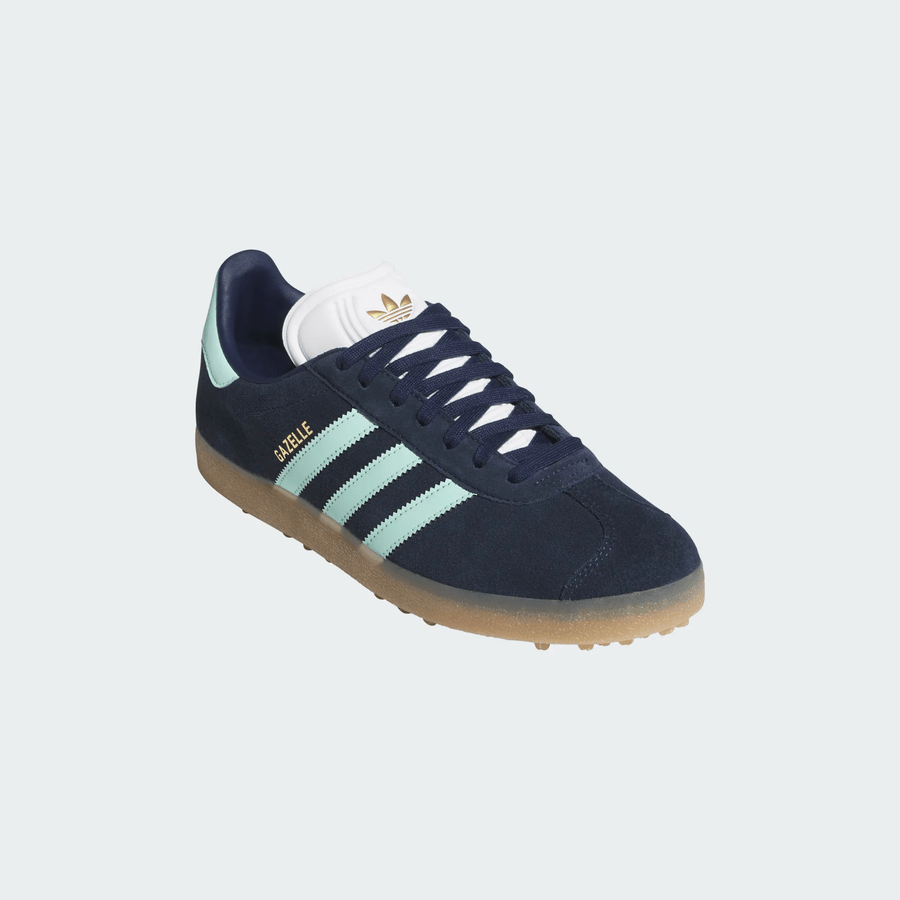 Adidas Gazelle Spikeless Golf Shoes - Navy/Mint