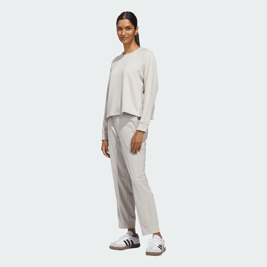 Adidas Ladies Beyond The Course Side-Snap Crew Layer - Beige
