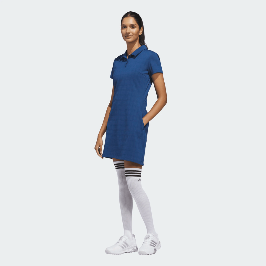 Adidas Ultimate365+ Jacquard Golf Dress- Blue