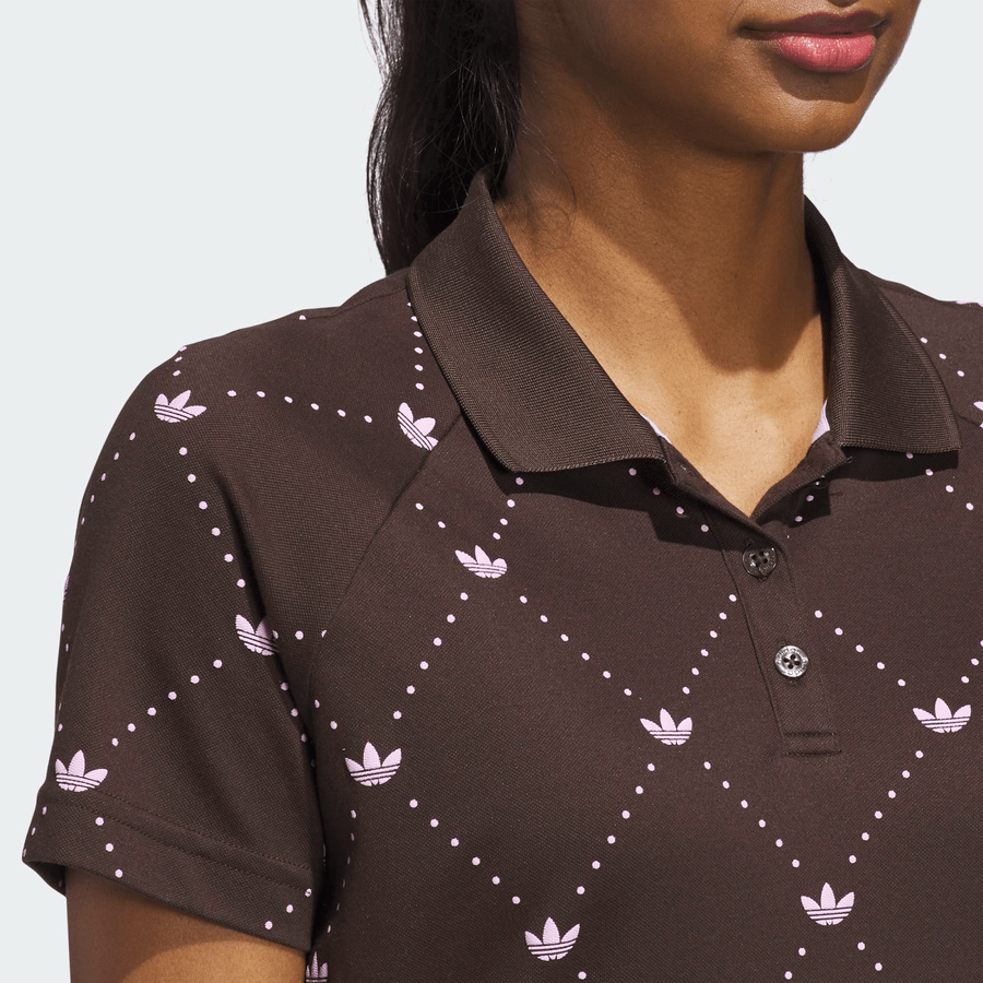 Polo Adidas Originals à trèfle imprimé pour femme