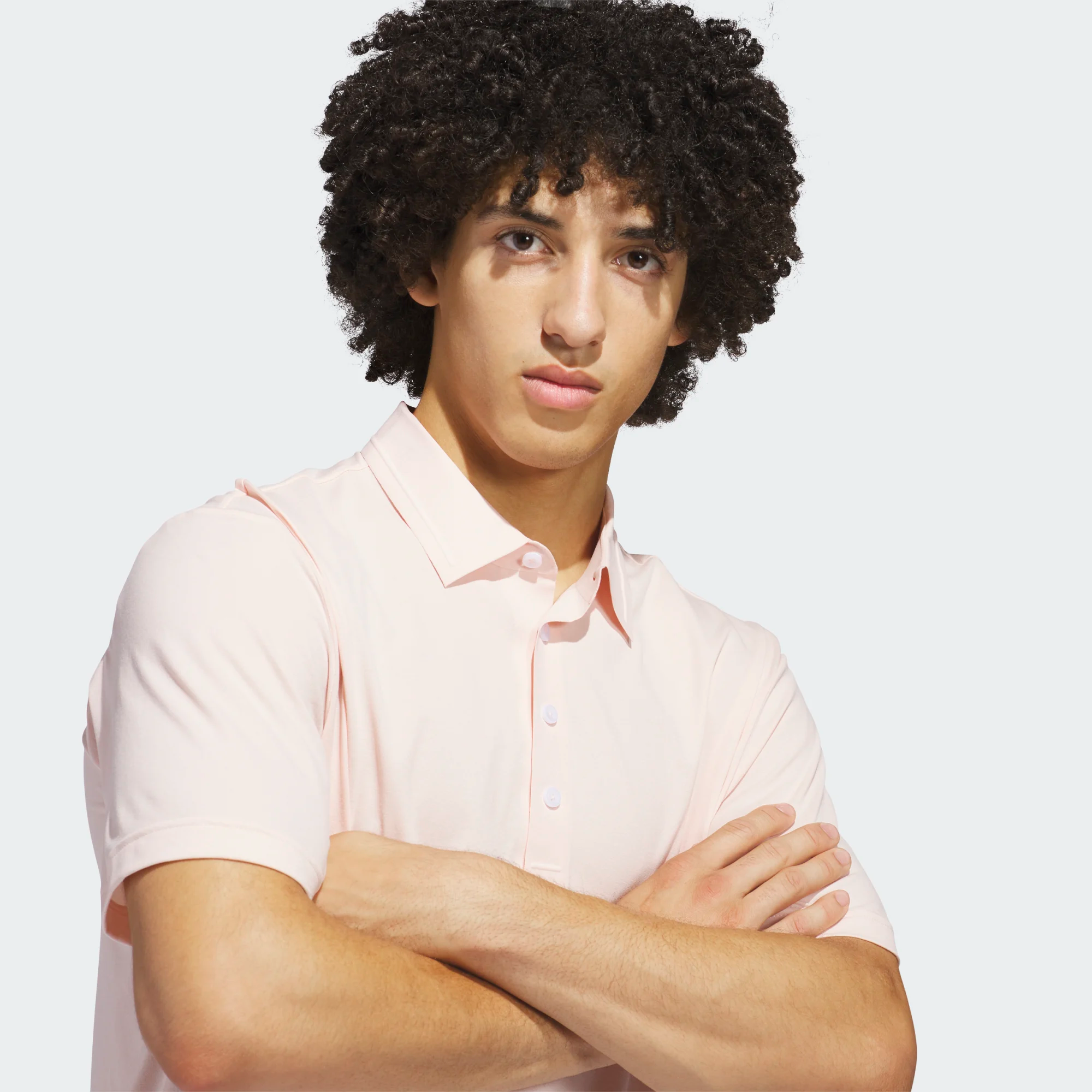 Adidas Ultimate365 Twistknit Tour Polo Shirt - Pink