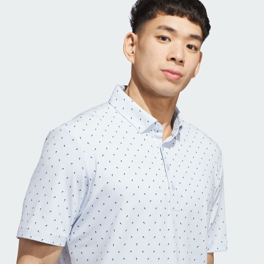 Adidas Ultimate365+ Micro Print Polo Shirt