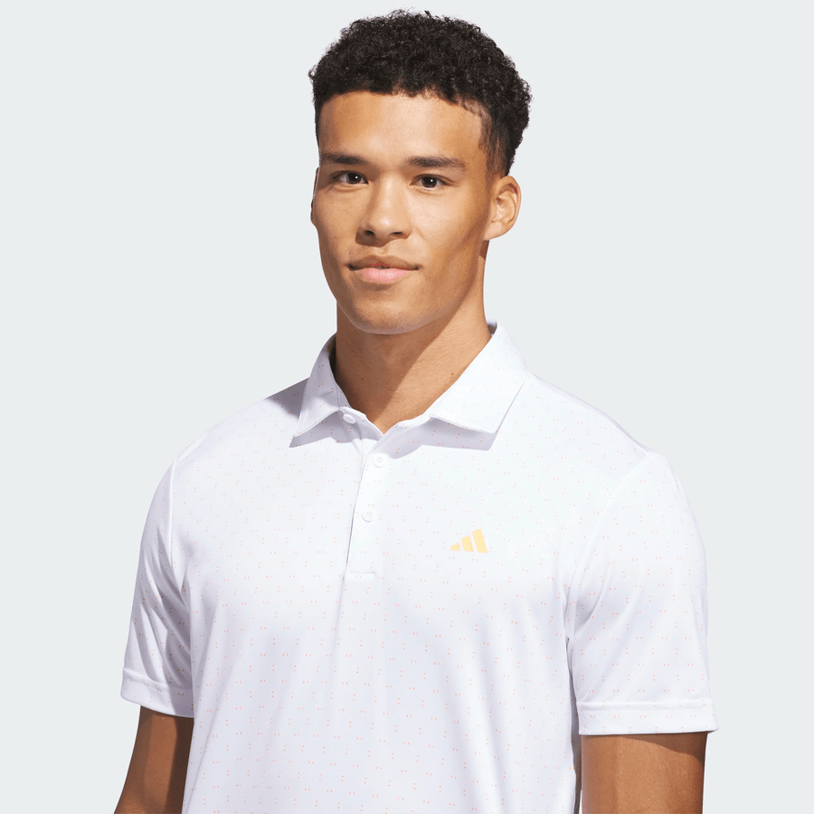 Adidas Performance Textured Print Polo Shirt