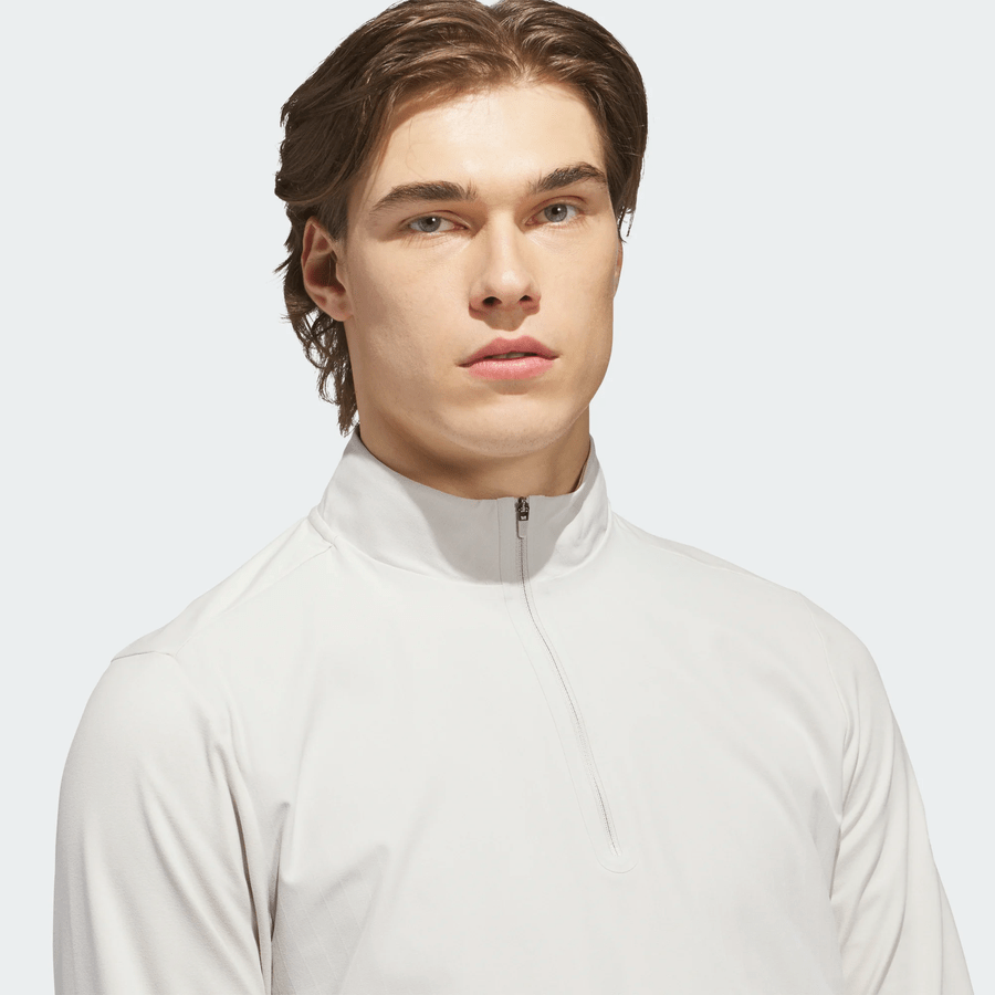 Adidas Ultimate365 Tour Quarter-Zip Pullover - Beige