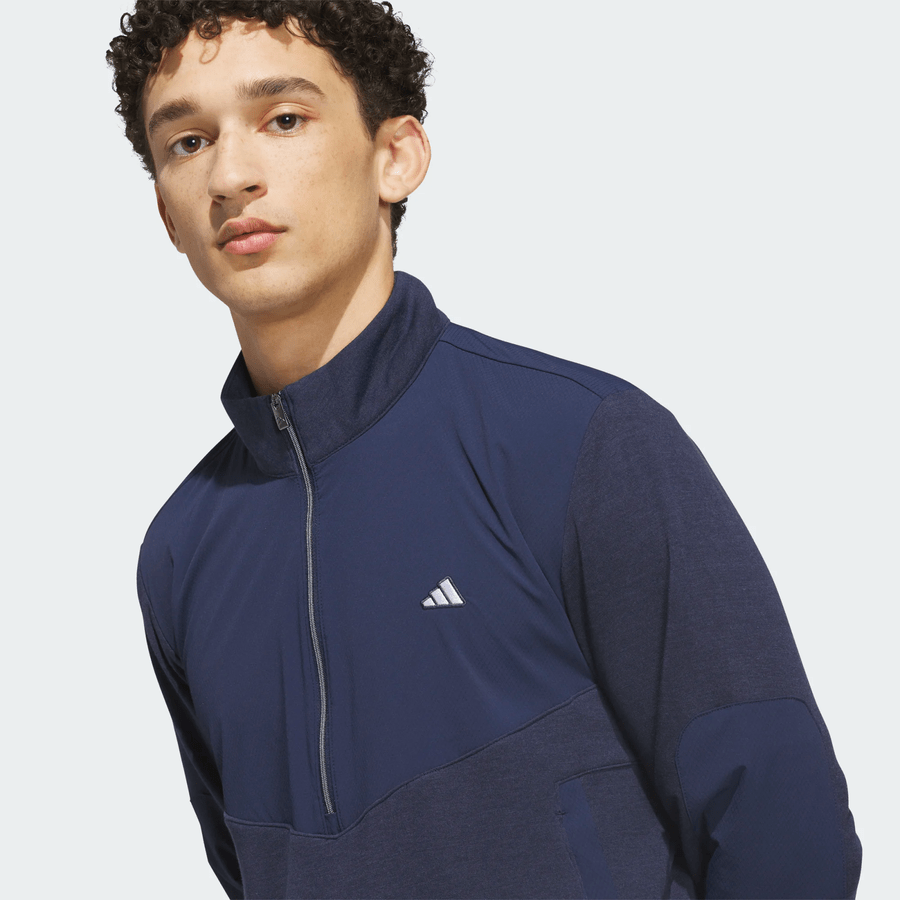 Adidas Ultimate365+ Course Control Hybrid Quarter-Zip Sweatshirt - Navy