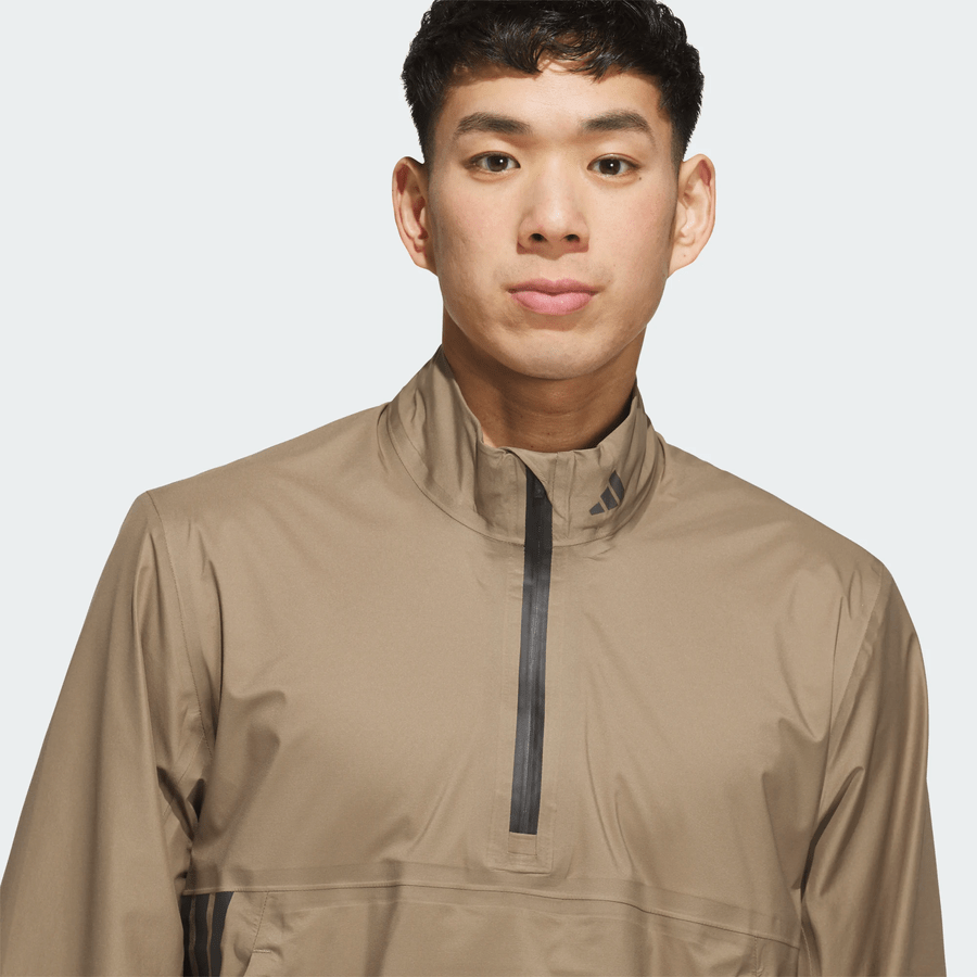 Adidas Ultimate365 Tour CLIMAPROOF+ Half-Zip Jacket - Khaki