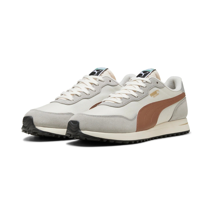 Puma Helsinki G Spikeless Golf Shoes - Gray/Brown