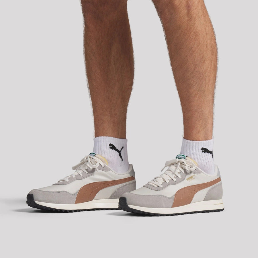 Puma Helsinki G Spikeless Golf Shoes - Gray/Brown