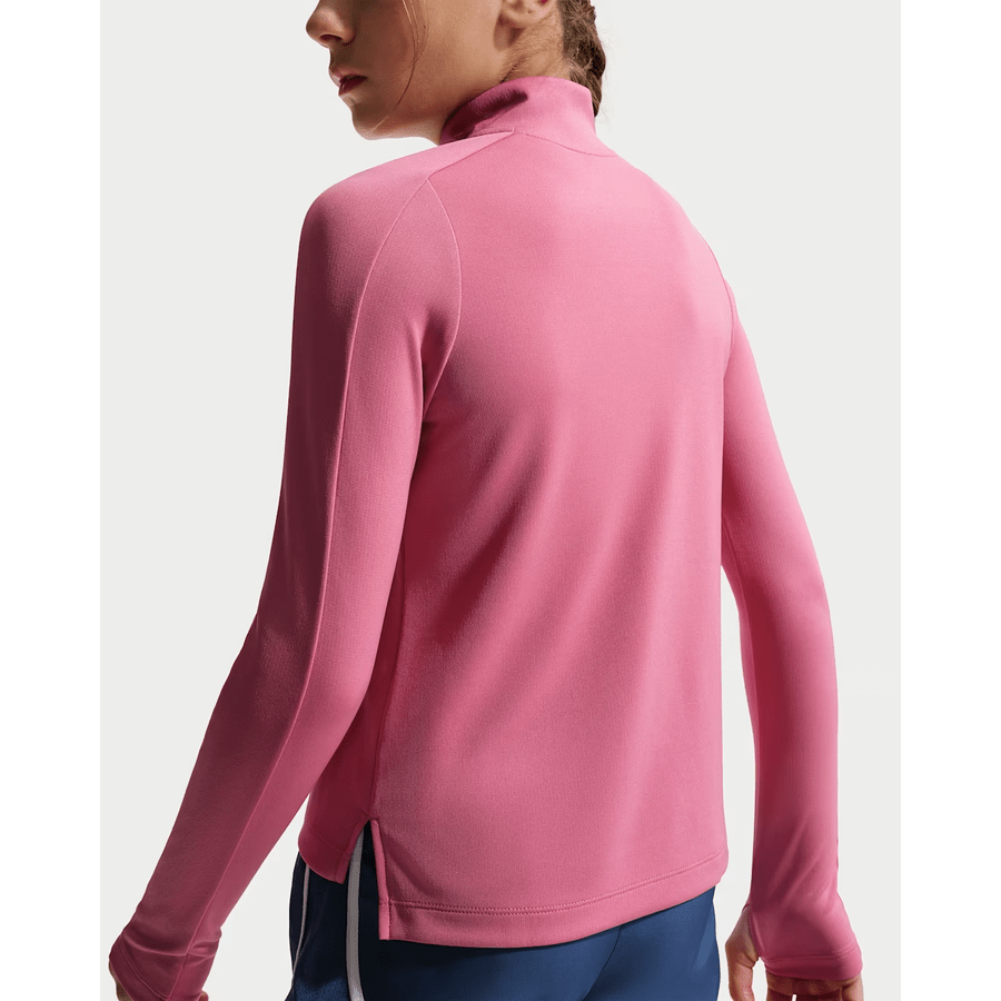 Nike Haut à manches longues Dri-FIT pour fille, demi-zip