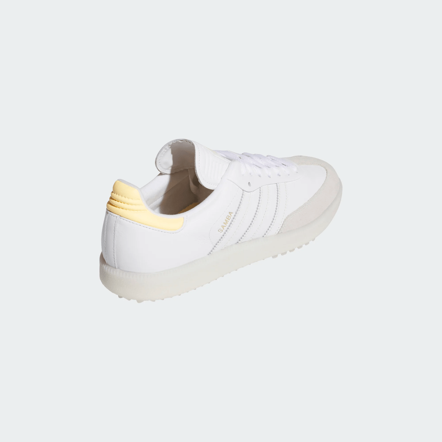 Adidas Samba Spikeless Golf Shoes - White/Orange