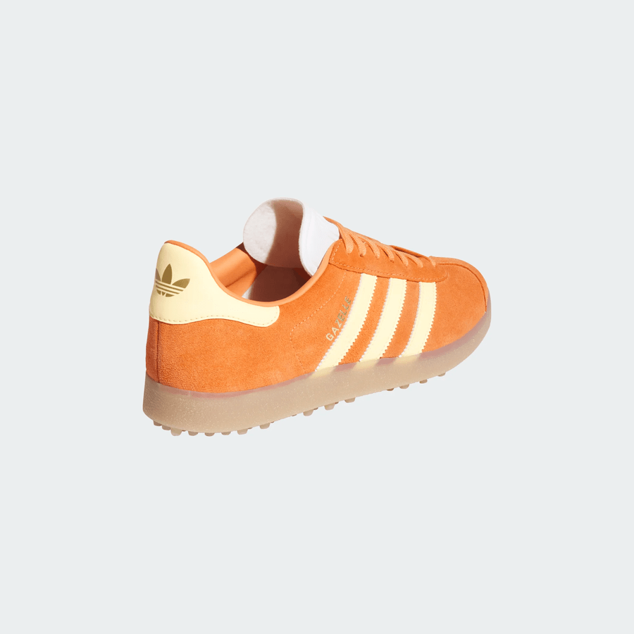 Adidas Gazelle Spikeless Golf Shoes - Orange/White