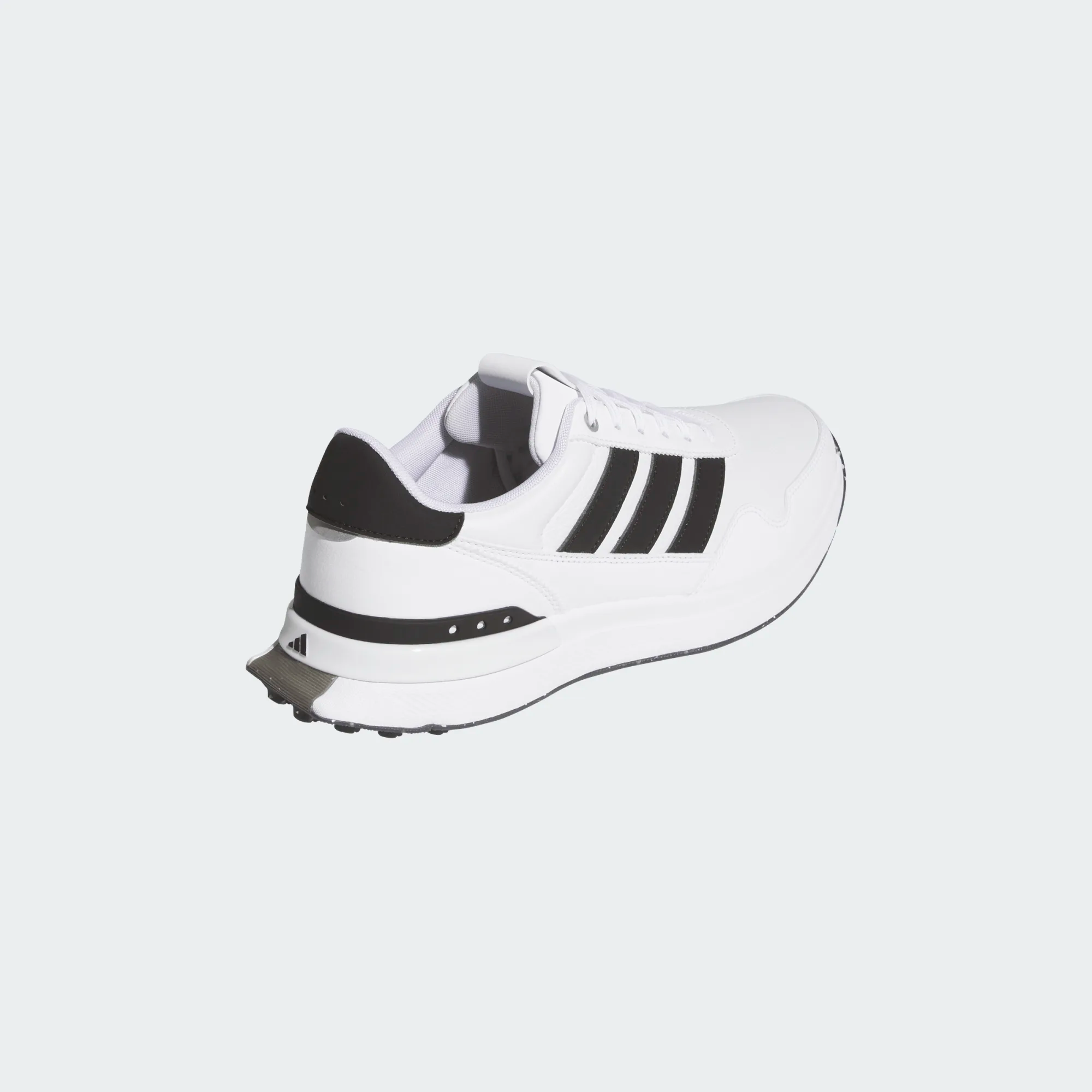 Adidas S2G 26 Leather Spikeless Golf Shoes - White/Black