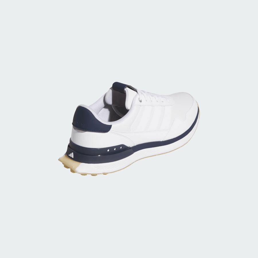 Adidas S2G 26 Leather Spikeless Golf Shoes - White/Navy