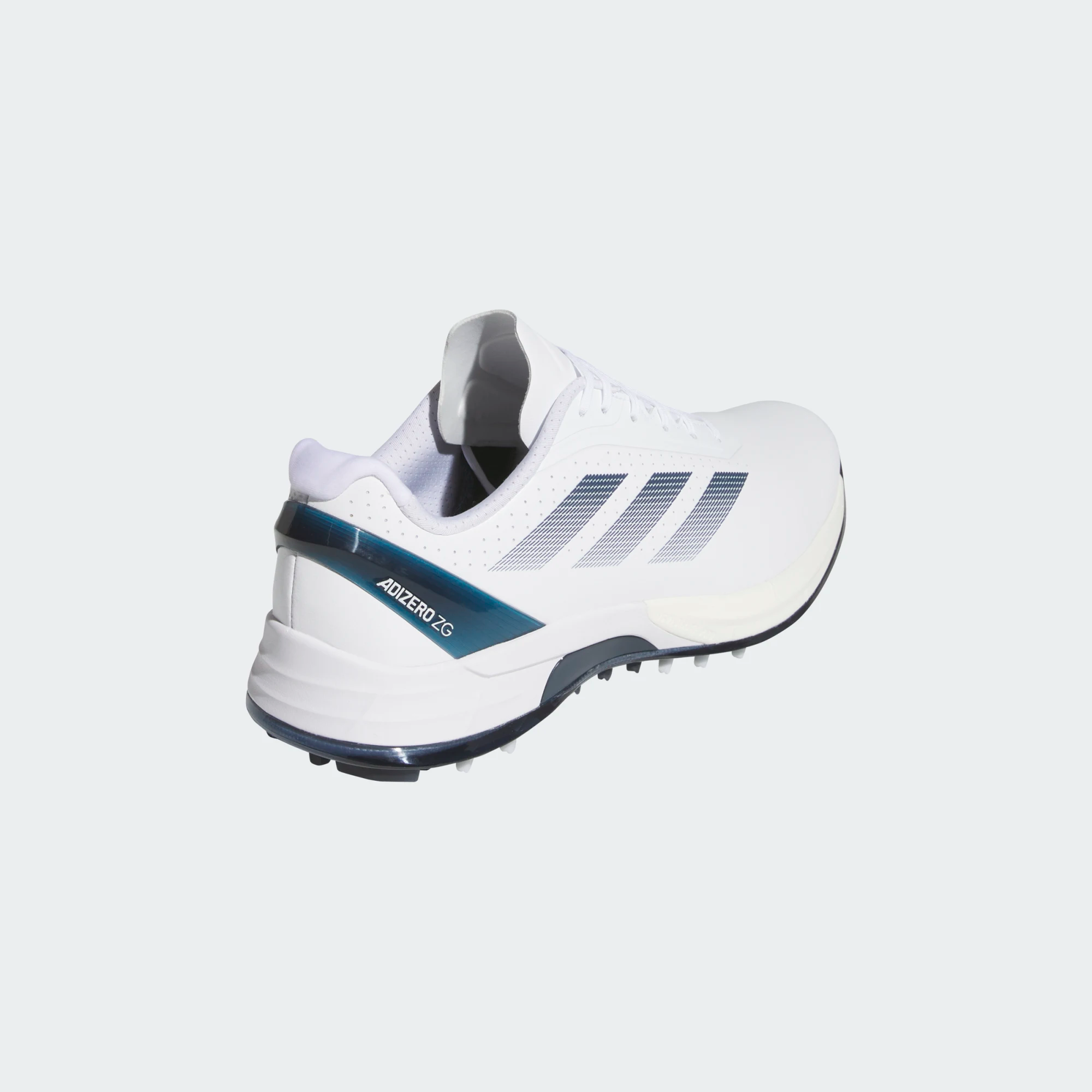 Adidas Adizero ZG Spikeless Golf Shoes - White/Navy