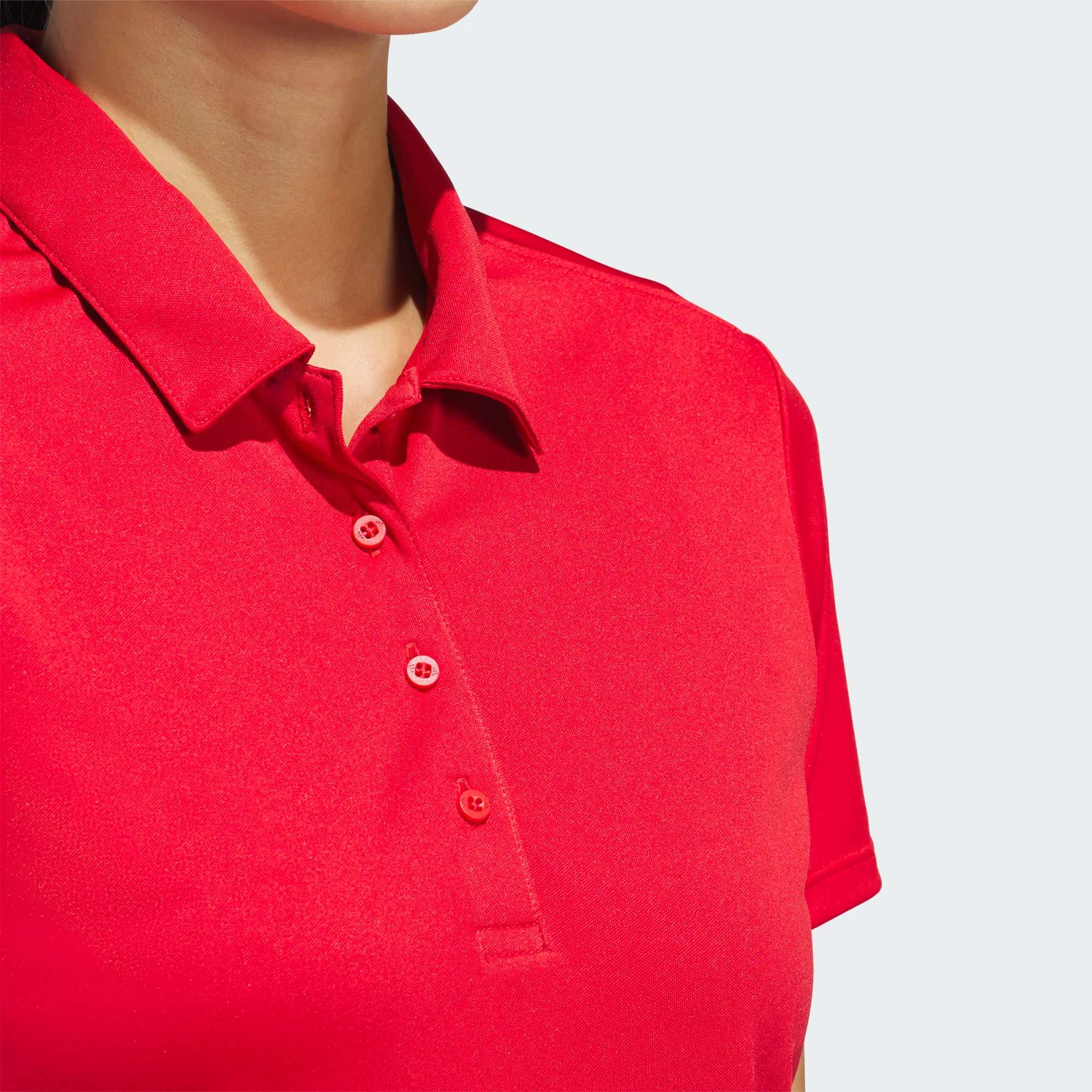 Adidas Ladies Solid Performance Short Sleeve Golf Polo
