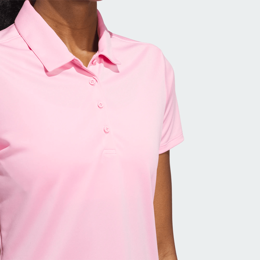 Polo de golf Adidas pour femme, uni, performant, à manches courtes