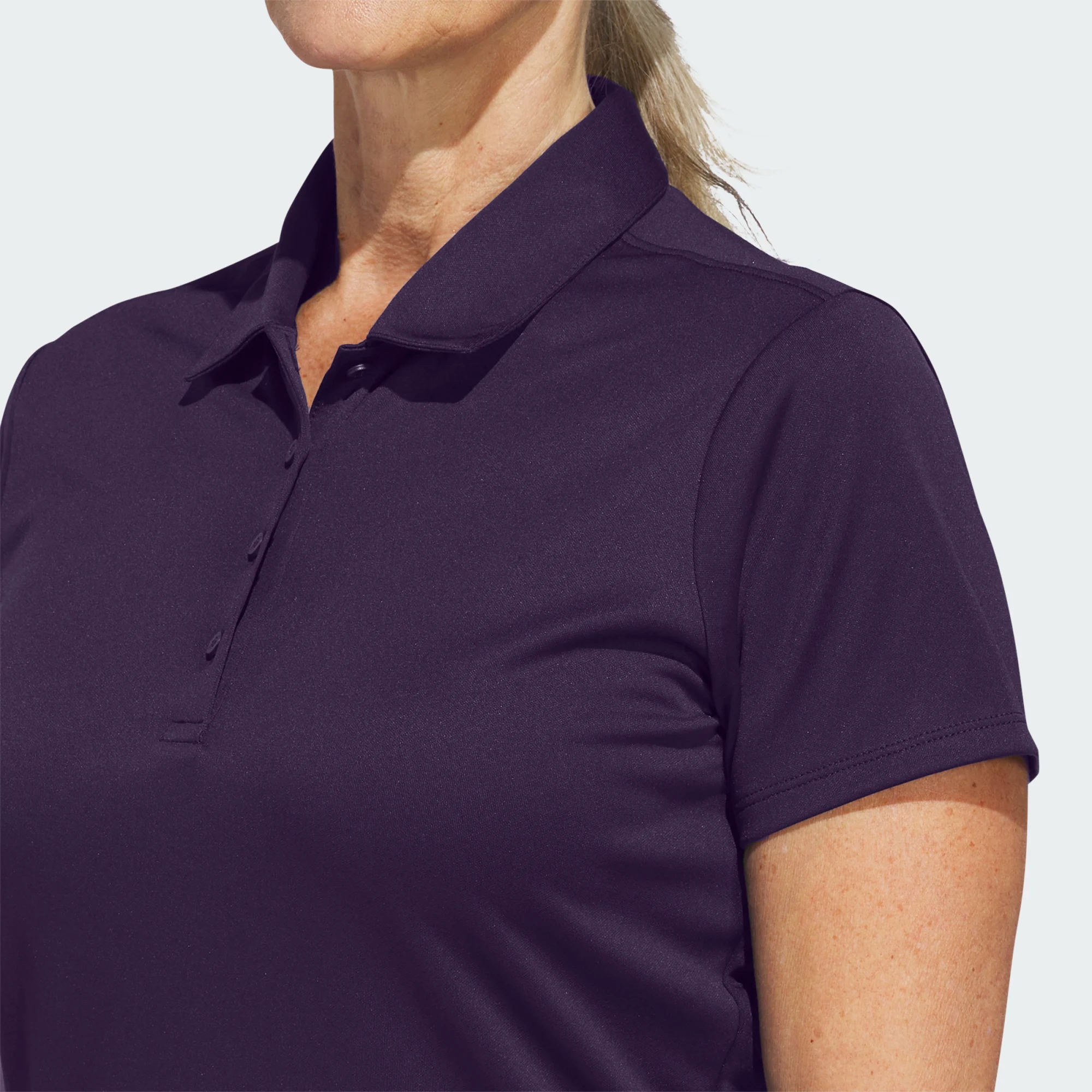 Adidas Ladies Solid Performance Short Sleeve Golf Polo