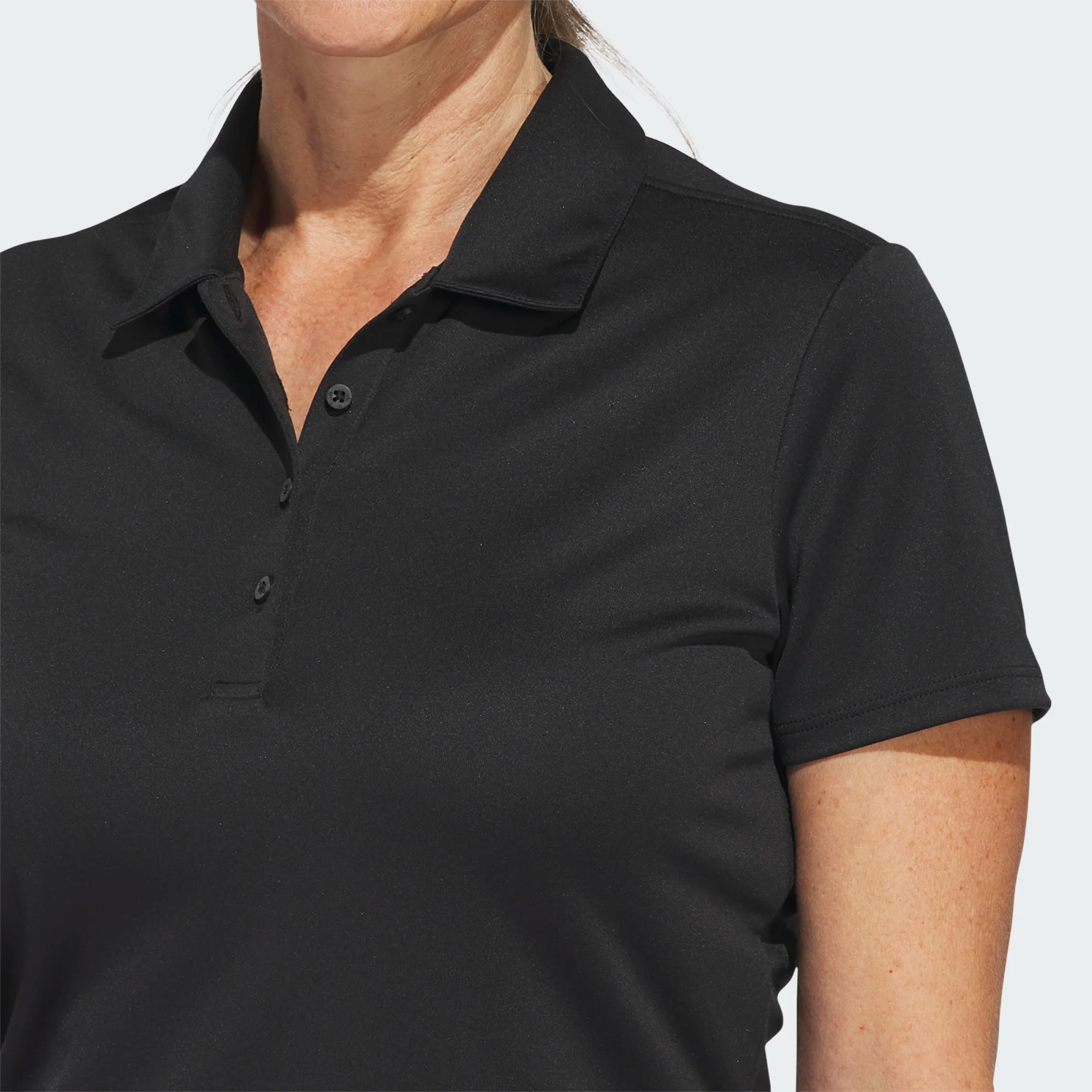 Adidas Ladies Solid Performance Short Sleeve Golf Polo