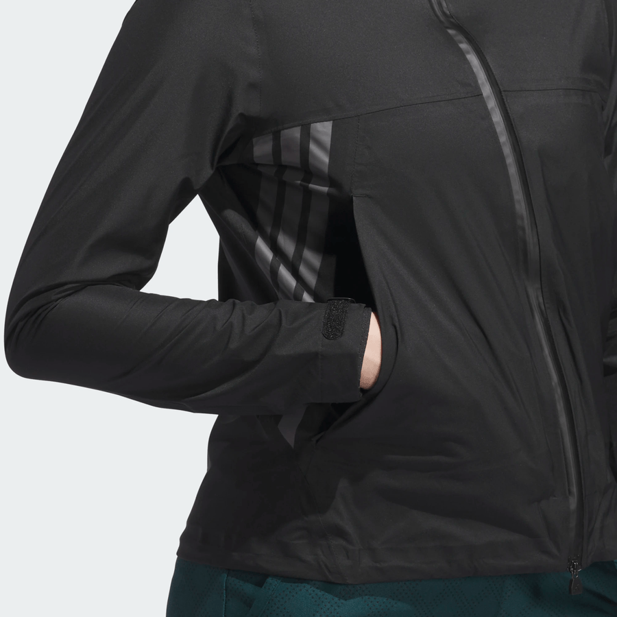 Adidas Ladies Ultimate365 Tour Climaproof+ Full-Zip Golf Jacket - Black