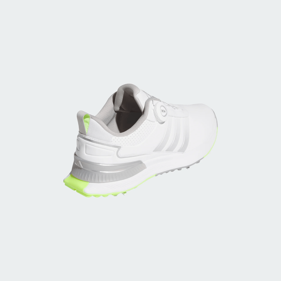 Adidas R2G BOA Golf Shoes - White/Lime