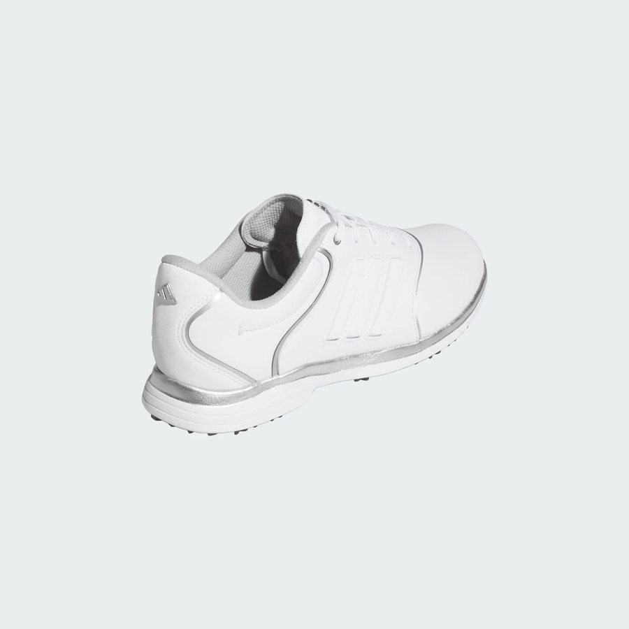 Adidas Ladies Alphaflex Zoysia Spikeless Golf Shoes - White/Silver