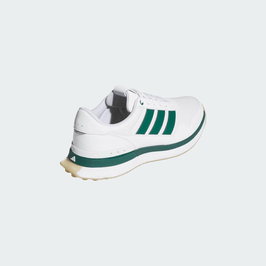 Adidas S2G 26 Leather Spikeless Golf Shoes - White/Green