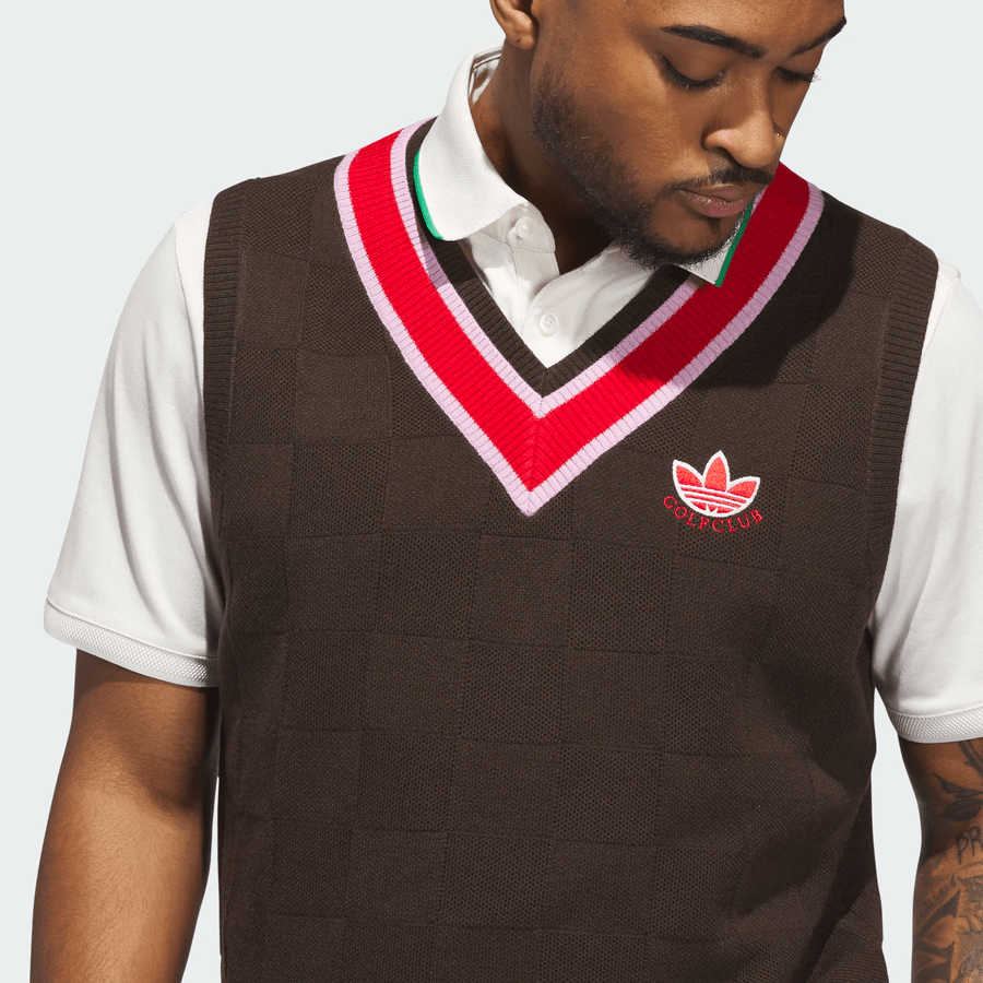Adidas Original Knit Vest - Brown