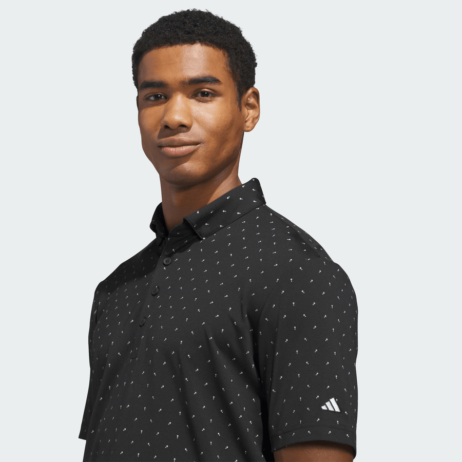 Adidas Ultimate365+ Micro Print Polo Shirt