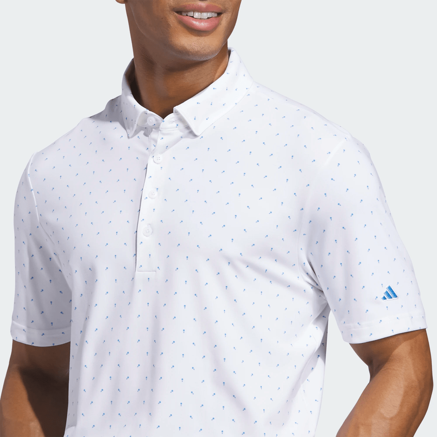 Adidas Ultimate365+ Micro Print Polo Shirt